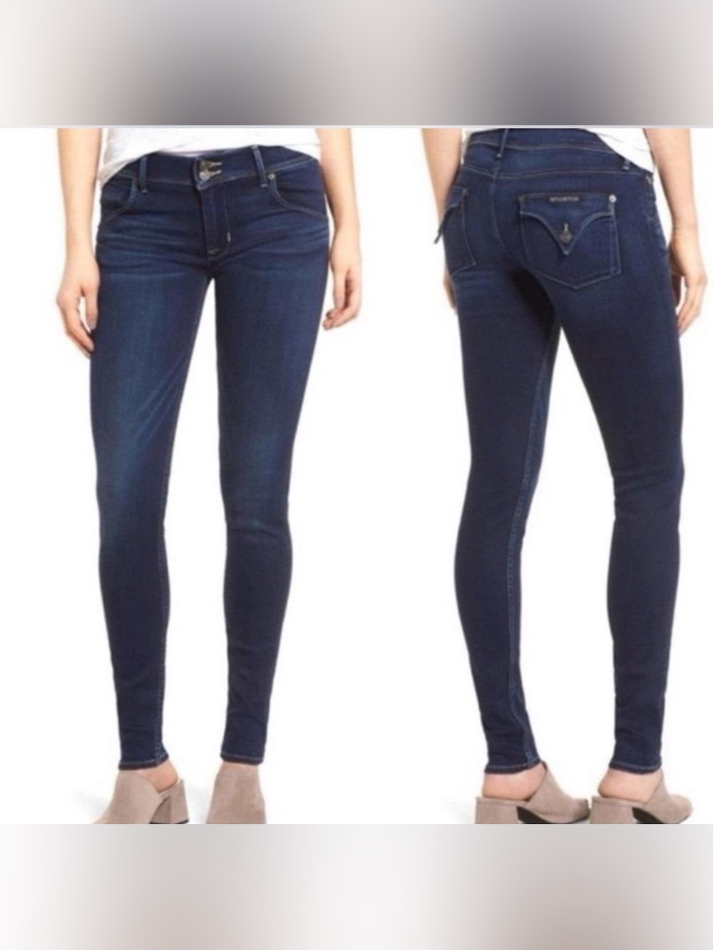 Hudson Collin Women's Dark Wash Super Skinny Jeans - Blue